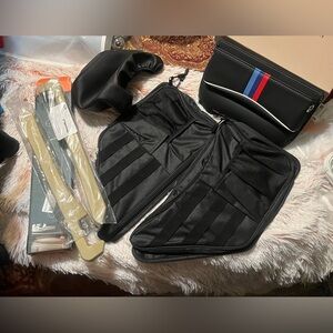 NWOT—Lot of car items.  Console cover, seat wedges, front door storage pockets